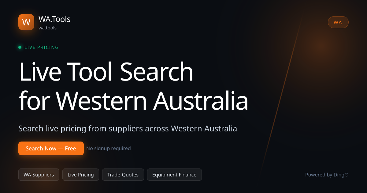 Tool Stores in Eastern Perth, Western Australia | WA.Tools